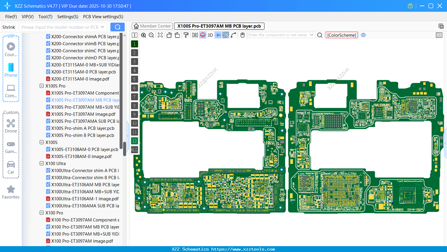 VIVO X100S Pro-ET3097AM MB PCB Layer